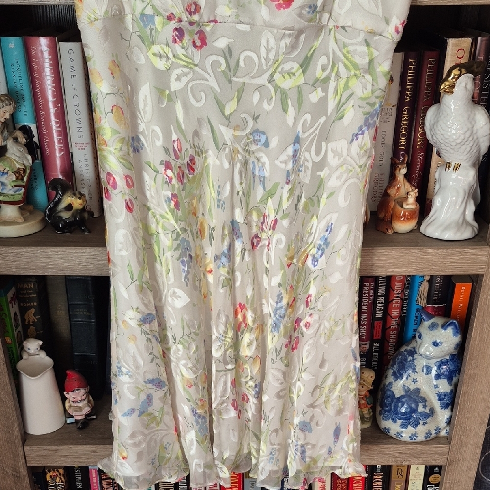 Kay Unger Floral Mini Dress with Scarf - Picture 3 of 10